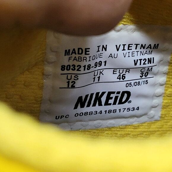 Nike Mens Free 5.0 Tr Size 12 803218-991 Neon Yellow Running Athletic Sneakers - Picture 10 of 14